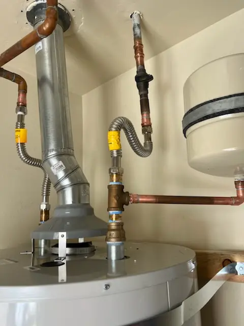 Water heater installation and plumbing repair in Montezuma